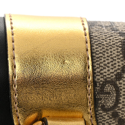 Gucci GG Supreme Monogram Small Osiride Shoulder Bag Black Gold 12 of 12