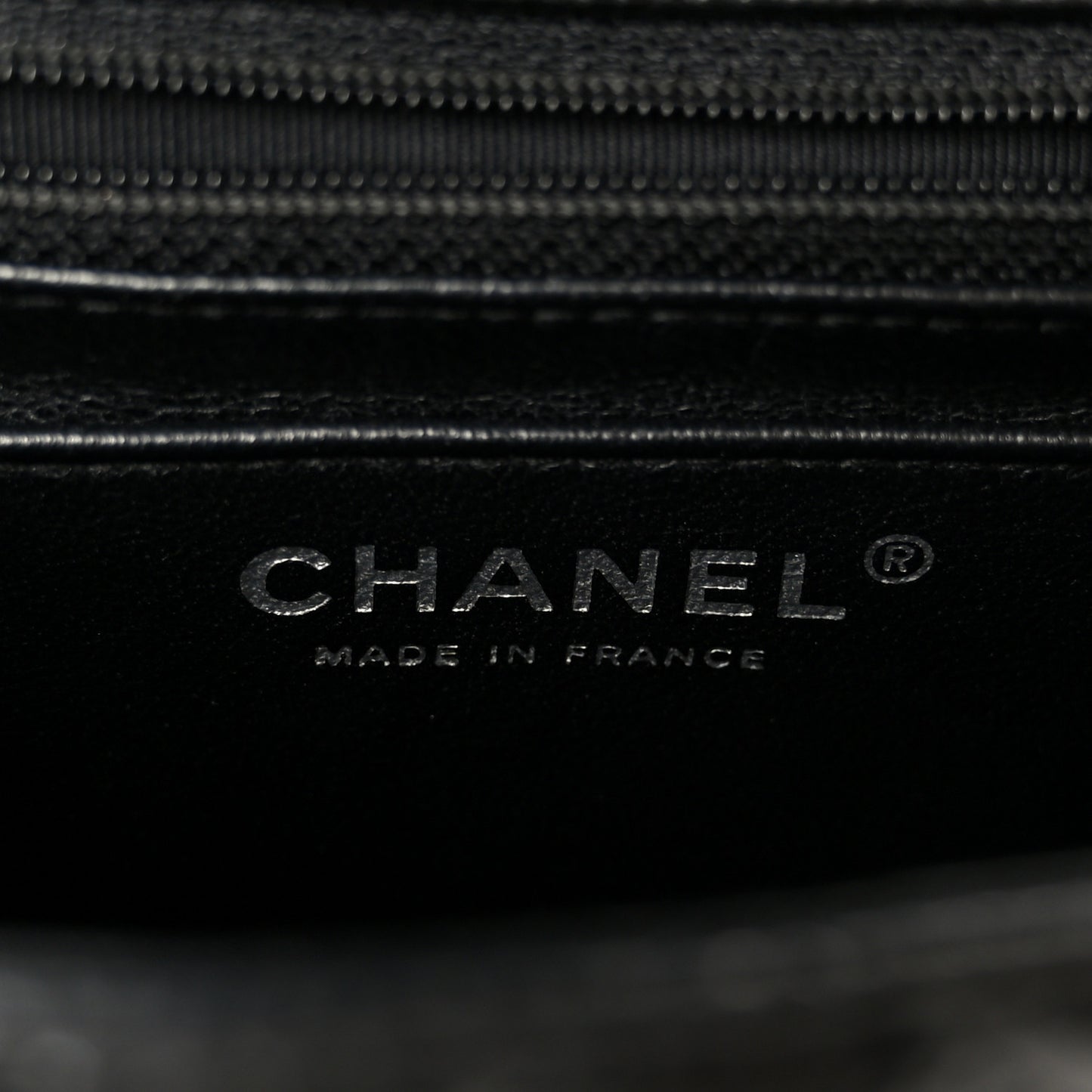 Caviar Quilted Mini Square Flap Black