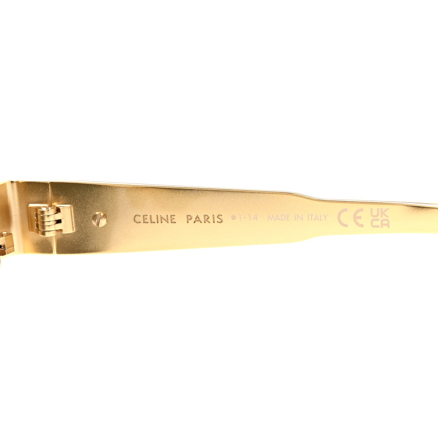 Celine Metal Triomphe 01 Sunglasses CL40235U Gold Green 5 of 7