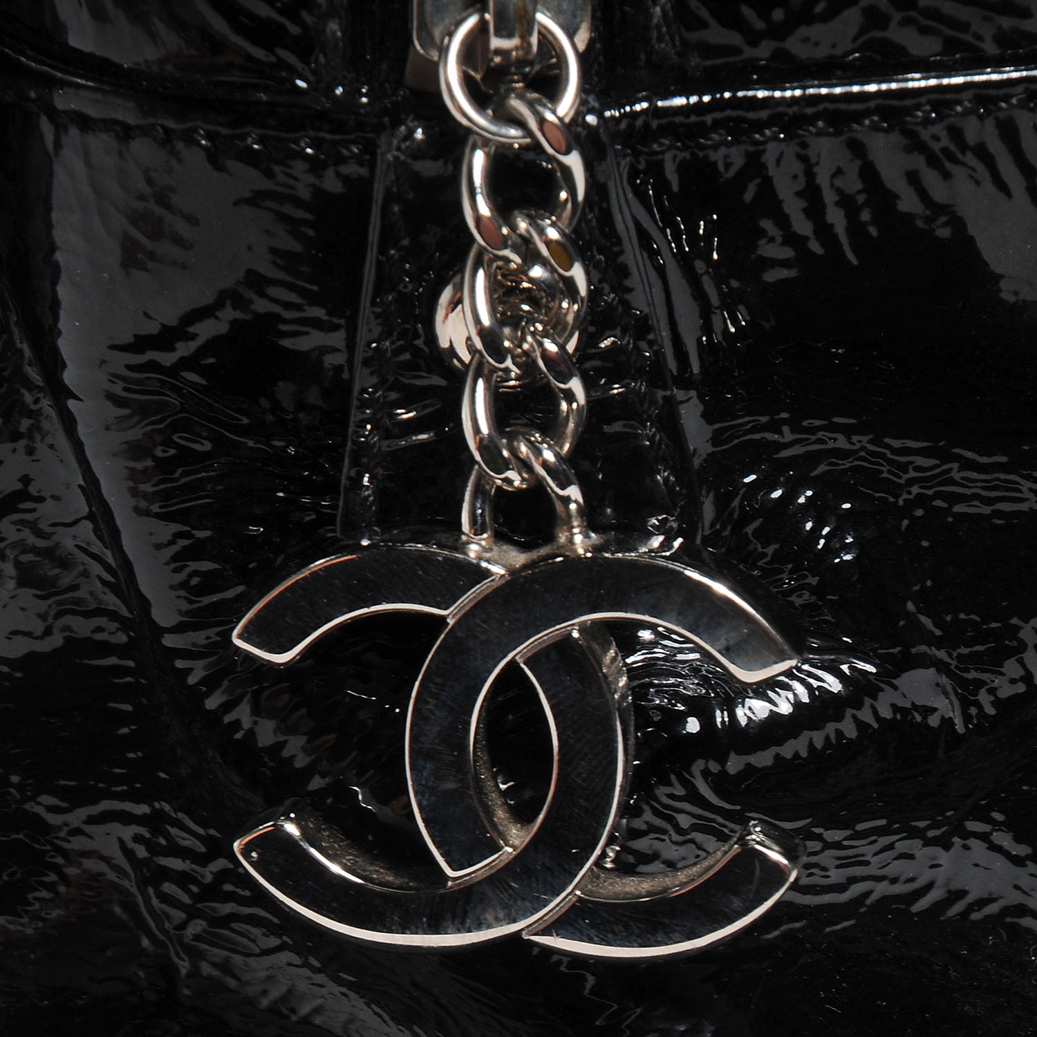 Chanel Patent Calfskin Large Luxe Ligne Tote Black 8 of 8