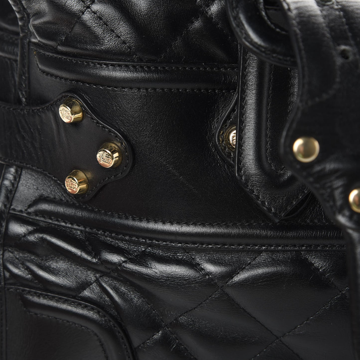 Calfskin Quilted XL Manor Tote Black