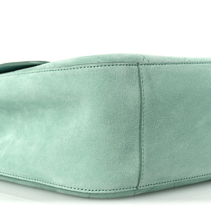 Chanel Suede Calfskin Small Souplissimo Maxi Flap Green 17 of 22
