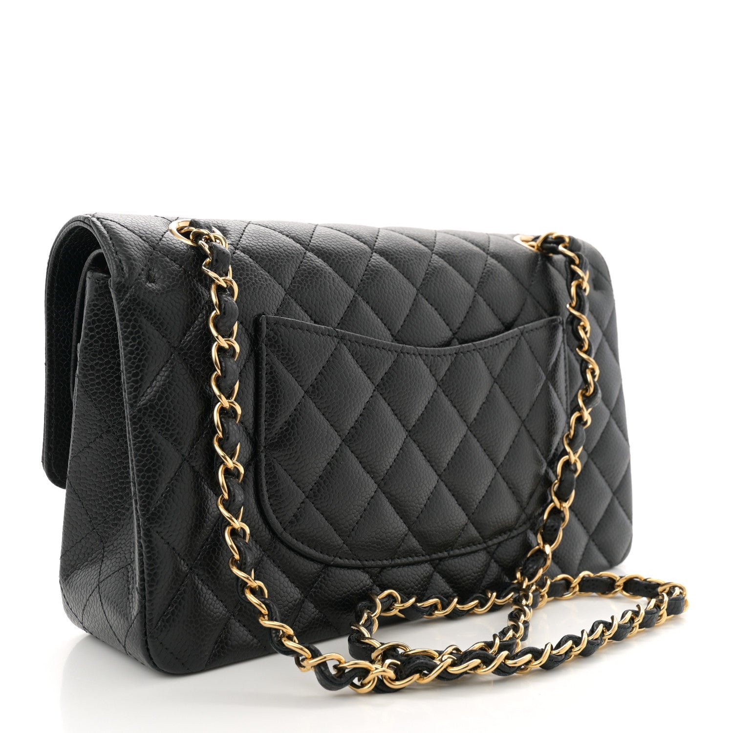 Chanel Caviar Quilted Medium Double Flap Black 3 of 12