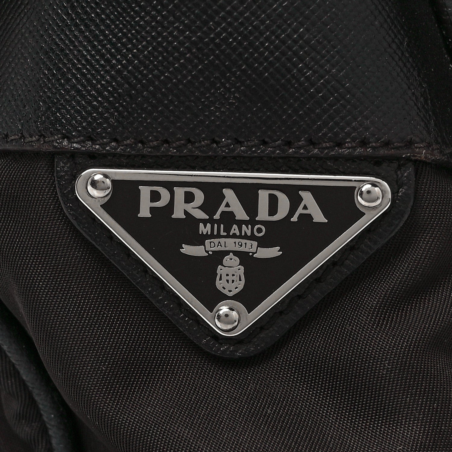 Prada Tessuto Vela Saffiano Flap Shoulder Bag Brown 6 of 8