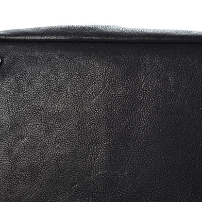 Chanel Calfskin Diamond Stitch Accordion Flap Black 8 of 8