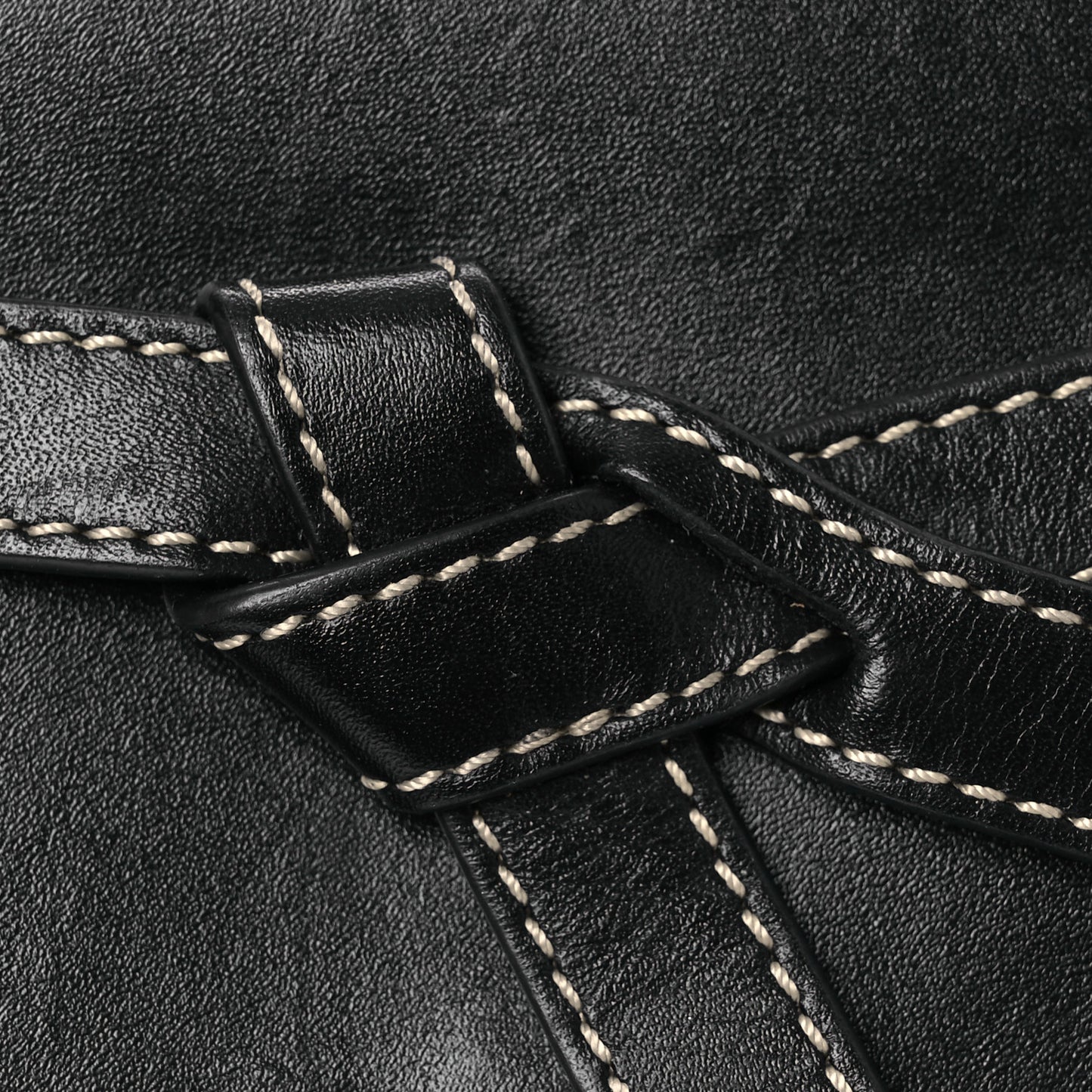 Calfskin Mini Gate Belt Bag Black