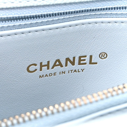 Chanel Caviar Quilted Small Coco Handle Flap Light Blue 7 of 12