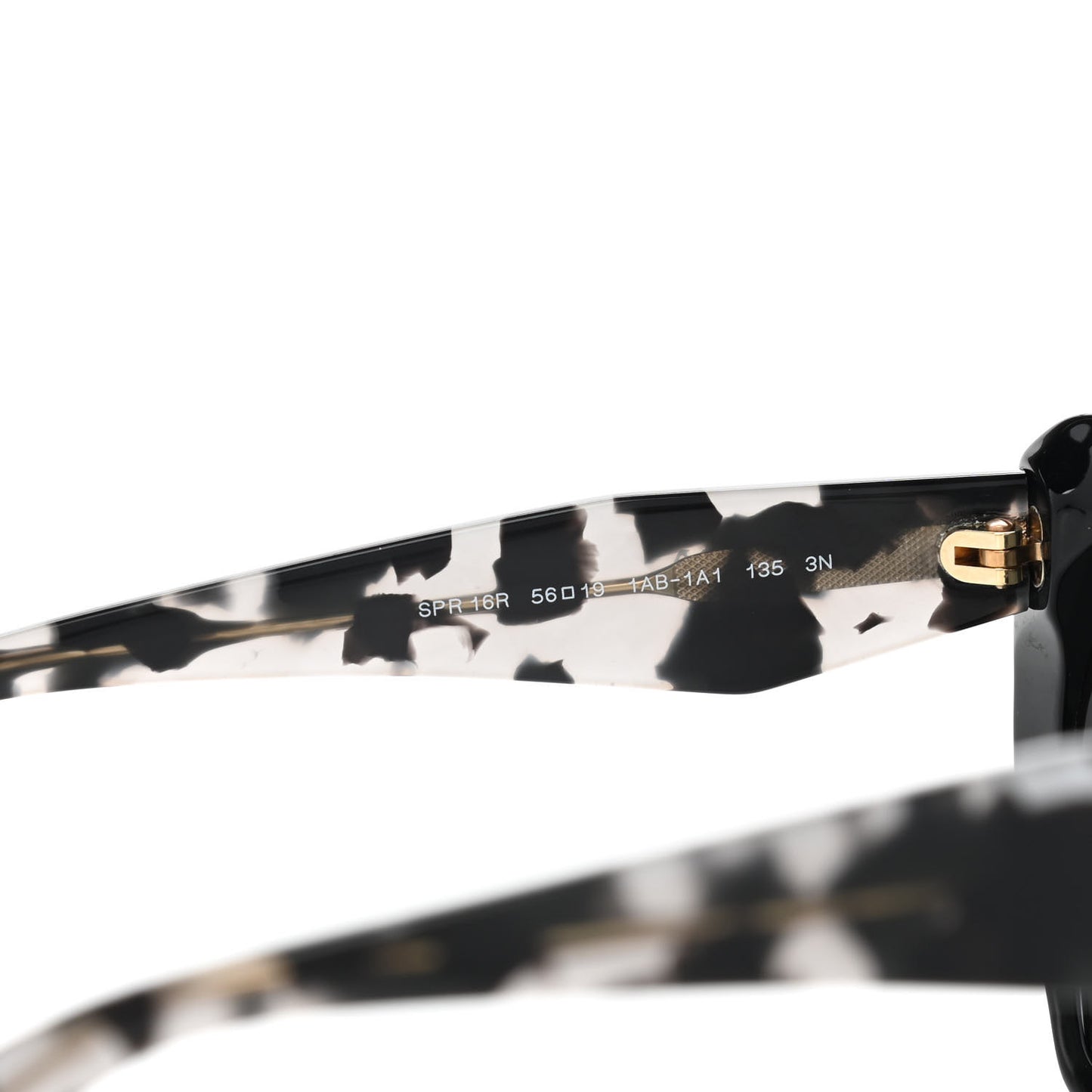 Acetate Sunglasses SPR 16R Black Tortoise Grey