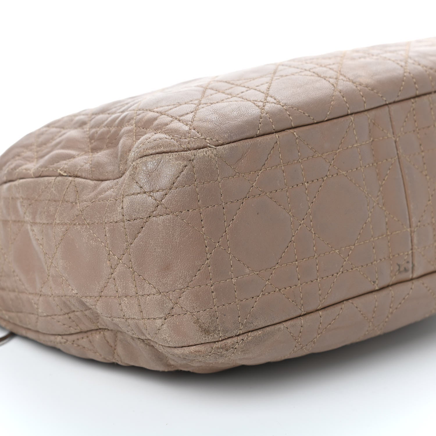 Christian Dior Lambskin Cannage Dior Soft Shoulder Bag Beige 7 of 9