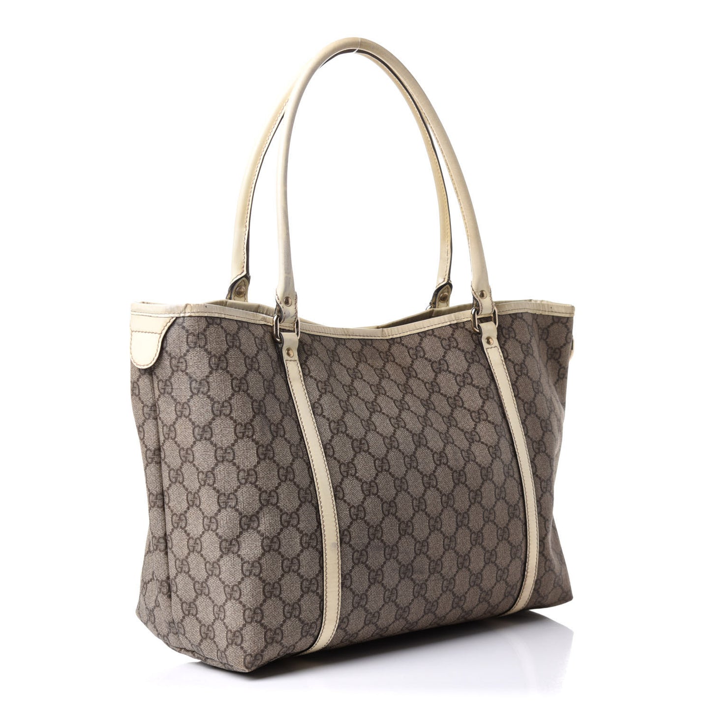 GG Plus Monogram Medium Joy Tote Off White