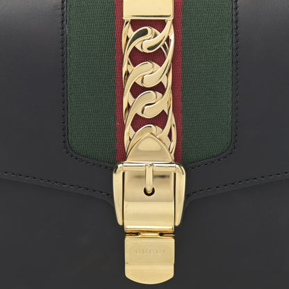 Gucci Calfskin Sylvie Belt Bag 95 34 Black 8 of 12