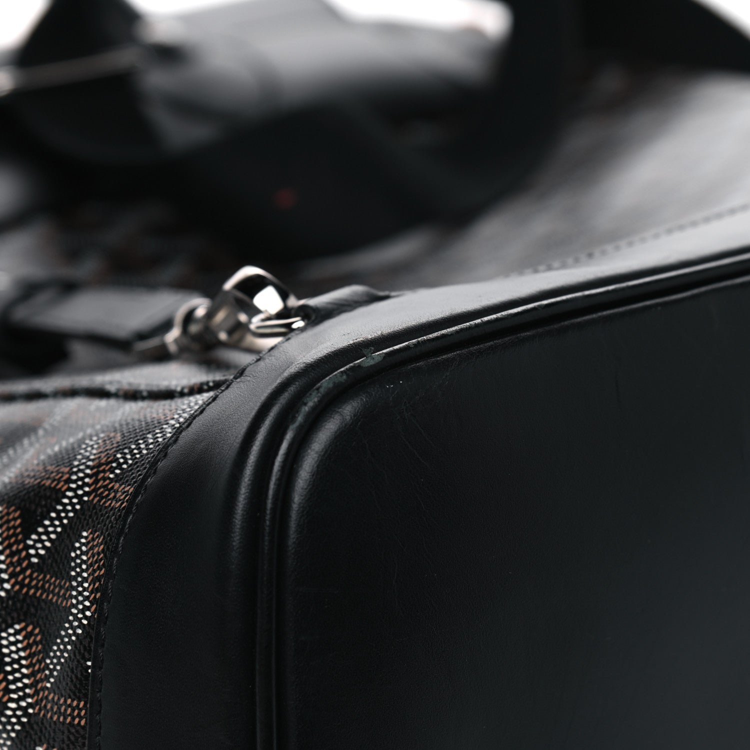 Goyard Goyardine Calfskin Alpin MM Backpack Black 9 of 12
