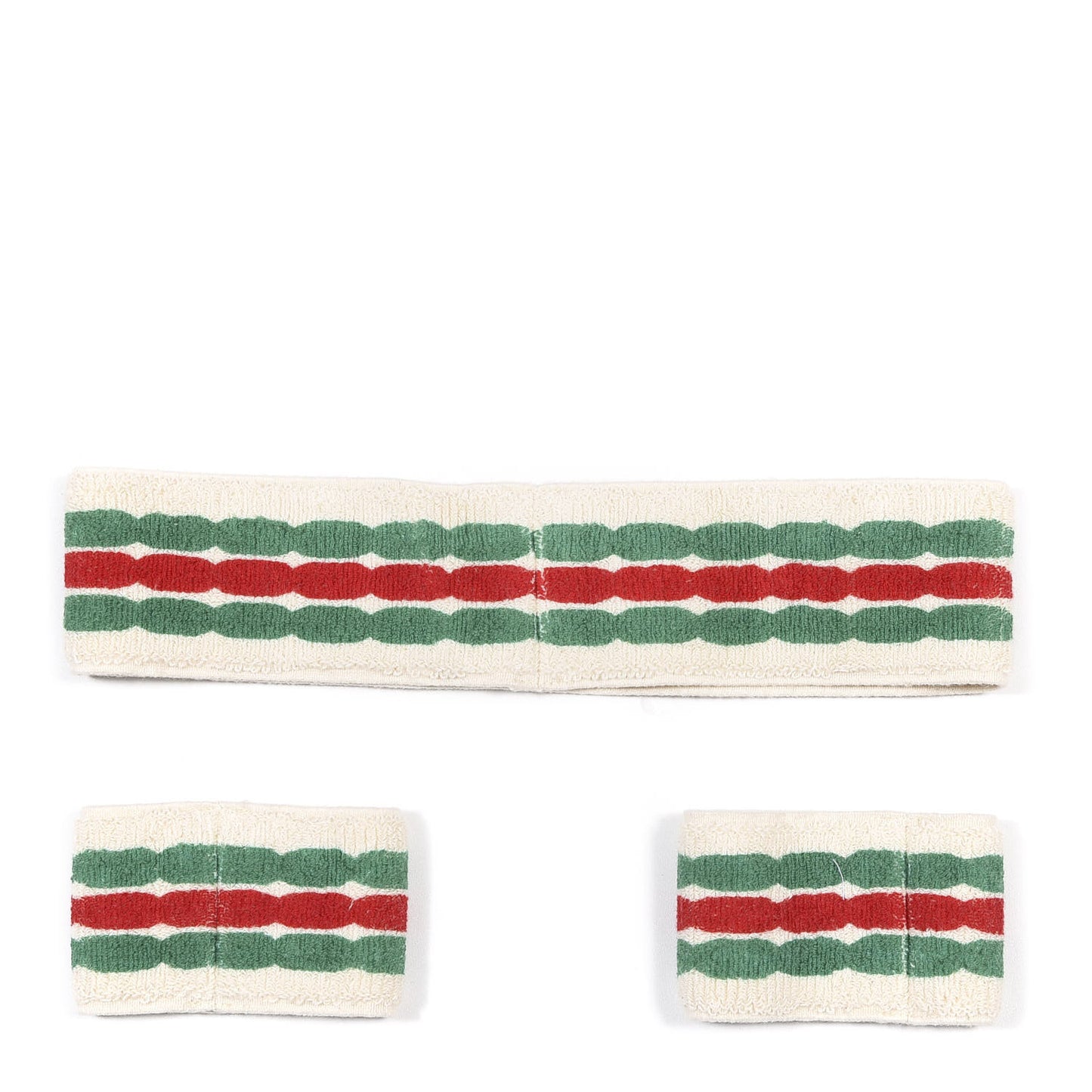 Cotton Interlocking G Headband and Wrist Set M Multicolor