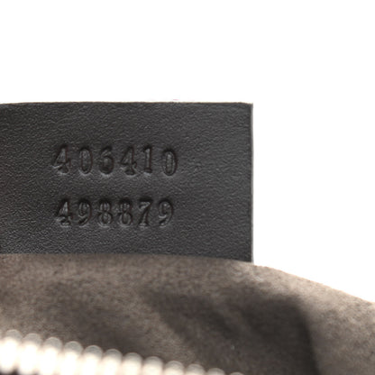 Gucci GG Supreme Monogram Selleria Calfskin Small Flat Messenger Bag Beige Ebony Cocoa Marrone Scuro 7 of 11
