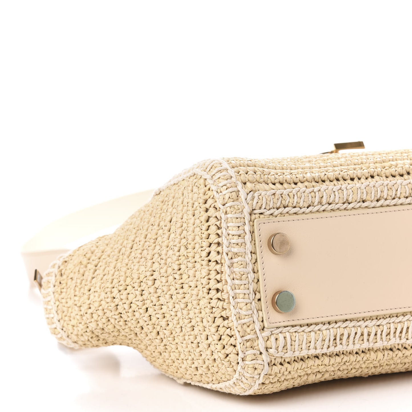 Raffia Baby Monogram Downtown Cabas Naturale