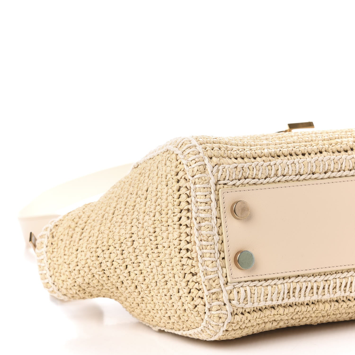 Saint Laurent Raffia Baby Monogram Downtown Cabas Naturale 8 of 11