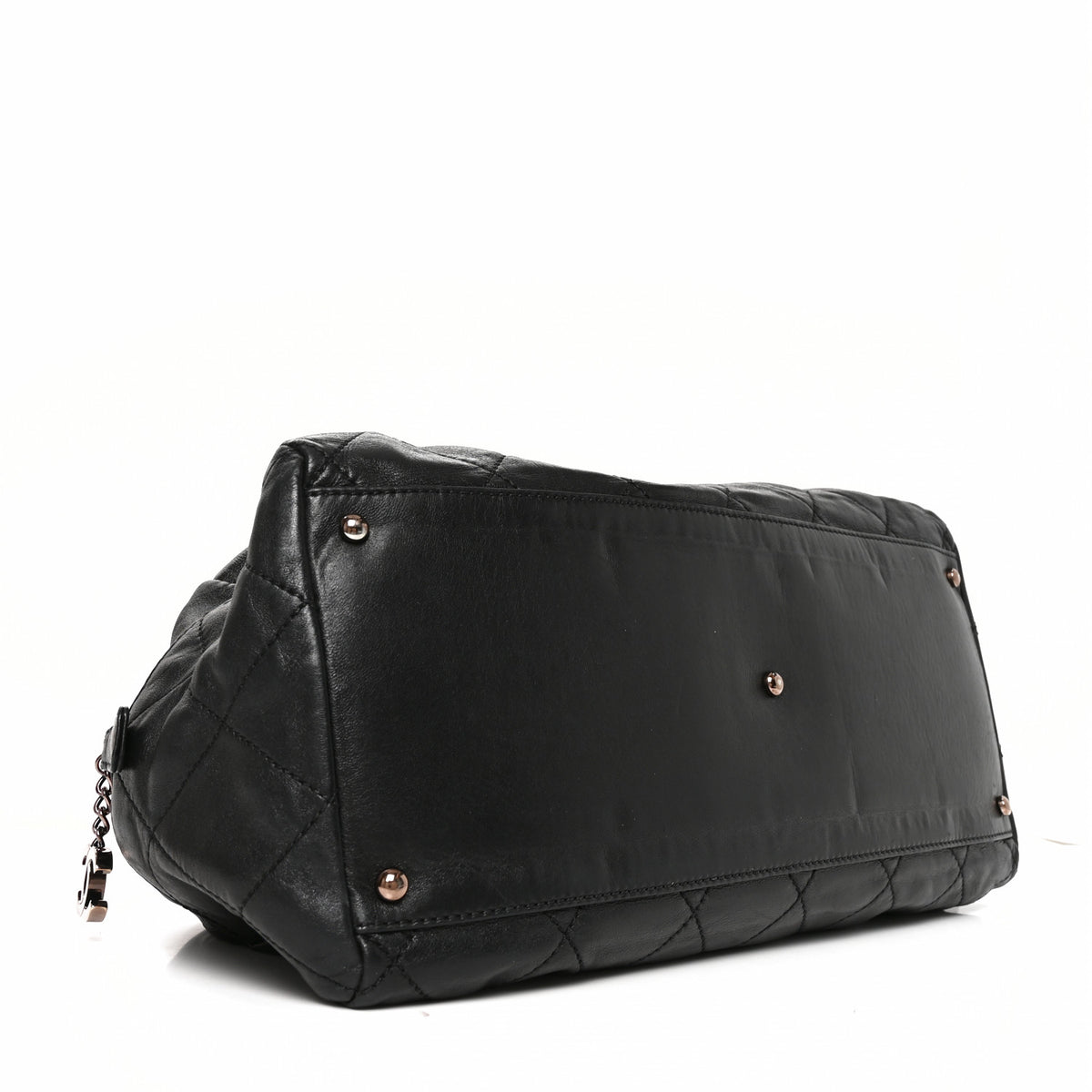 Chanel Lambskin Cloudy Bundle Bowler Black 4 of 9