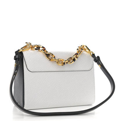 Louis Vuitton Epi Tortoiseshell Twist Shoulder Bag MM Black White 3 of 9