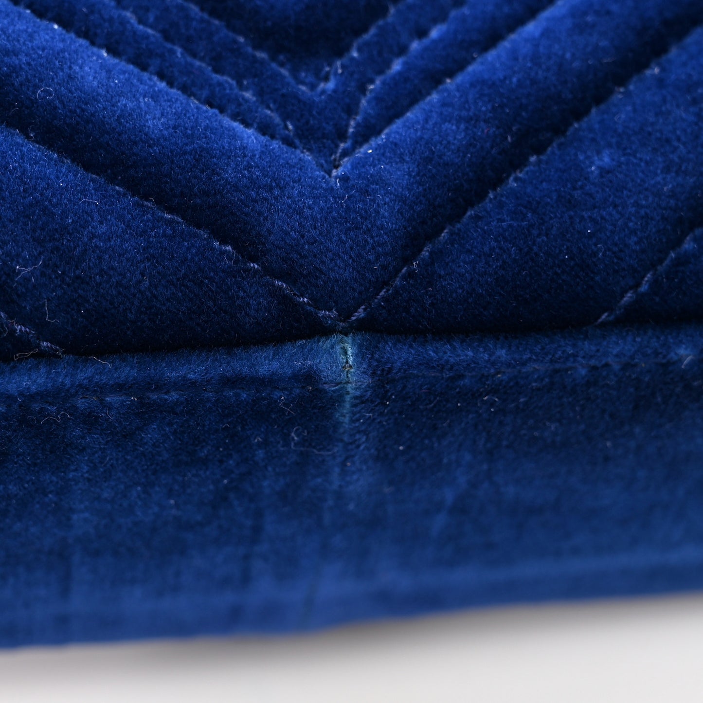 Velvet Matelasse Small GG Marmont Shoulder Bag Cobalt Blue