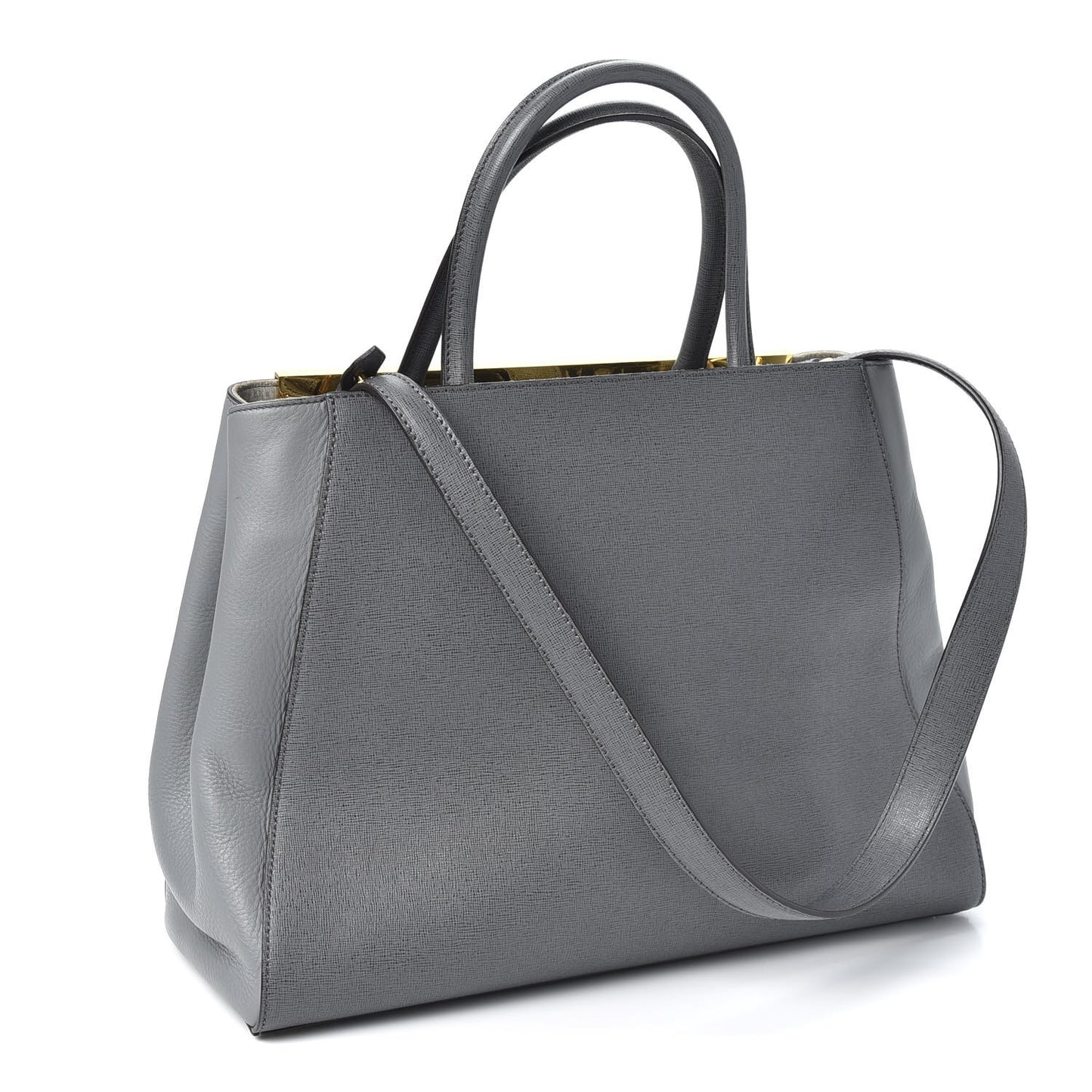 Vitello Elite Flamingo Regular 2Jours Tote Grigio Grigio Chiaro