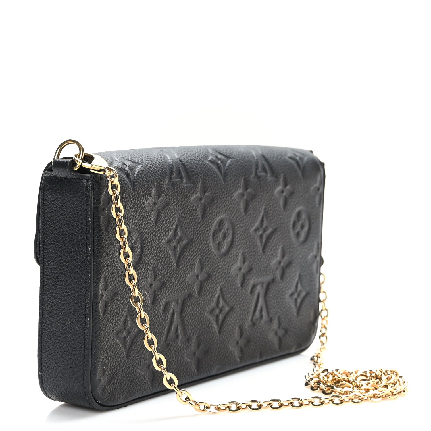 Louis Vuitton Empreinte Pochette Felicie Chain Wallet Black 5 of 11