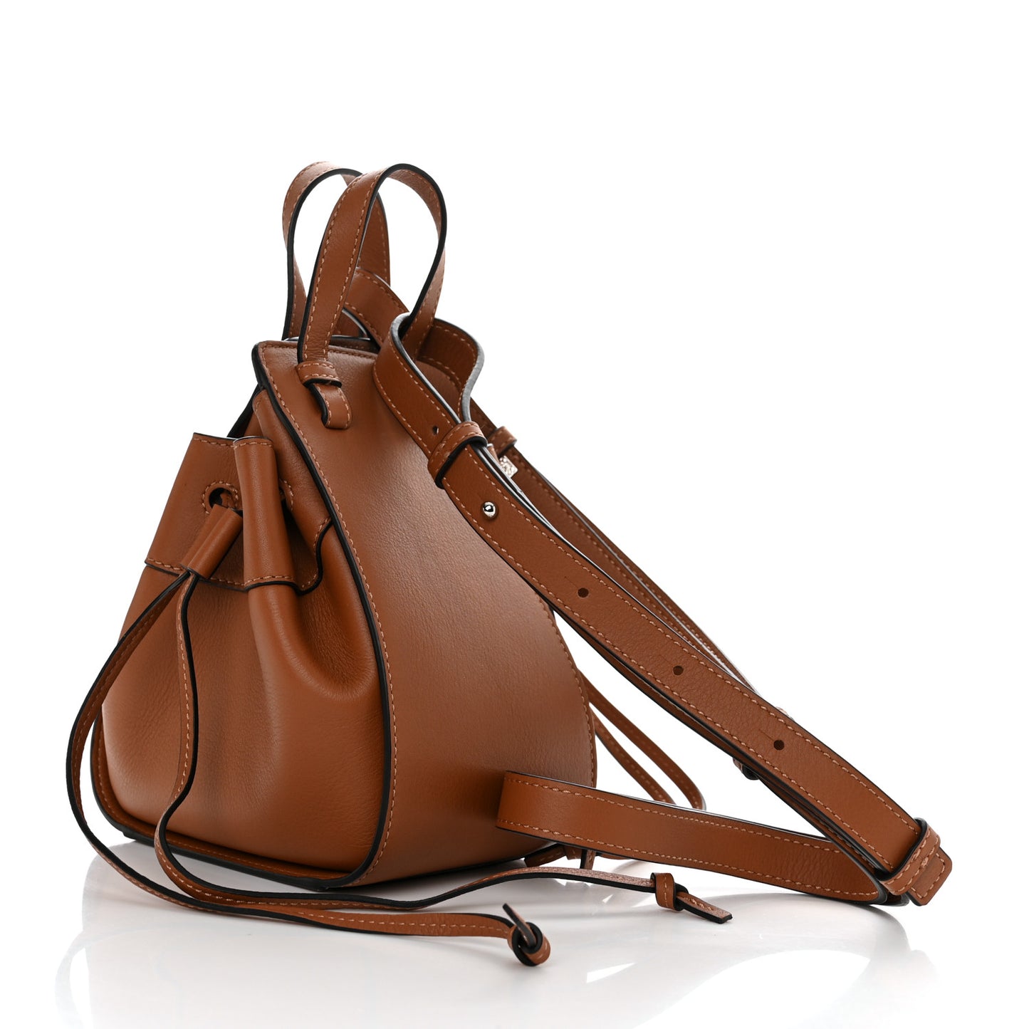 Calfskin Mini Hammock Shoulder Bag Tan