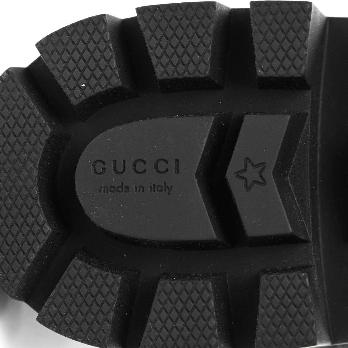 Nappa Frances GG Matelasse Platform Combat Boots 39 Black