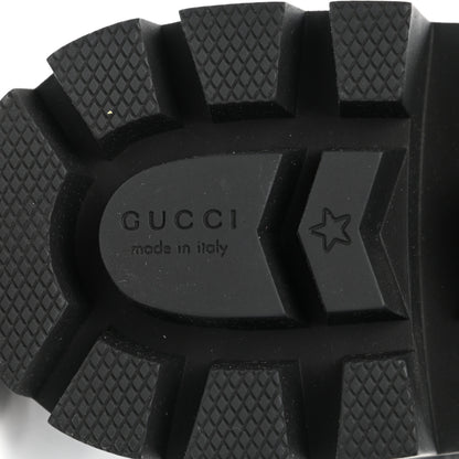 Gucci Nappa Frances GG Matelasse Platform Combat Boots 39 Black 6 of 9