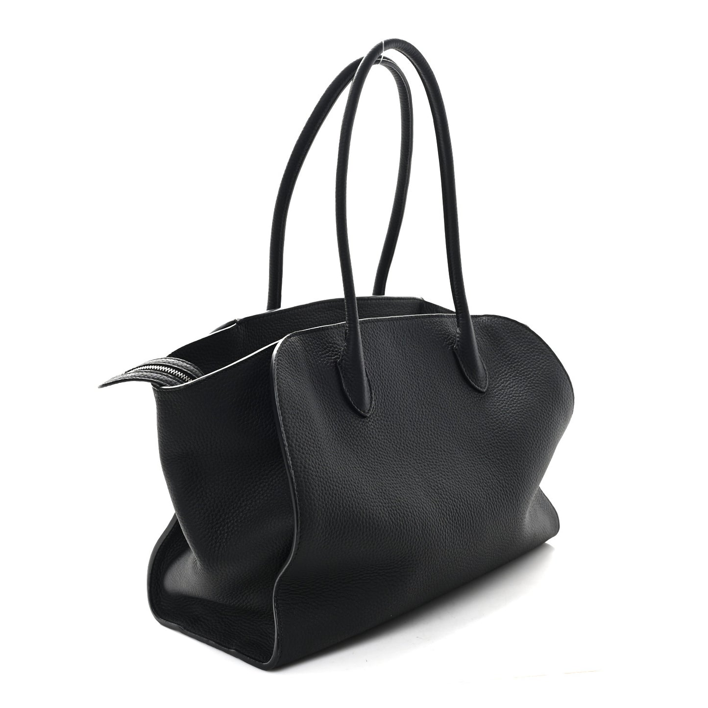 Matte Grained Calfskin Marlo 14 Black