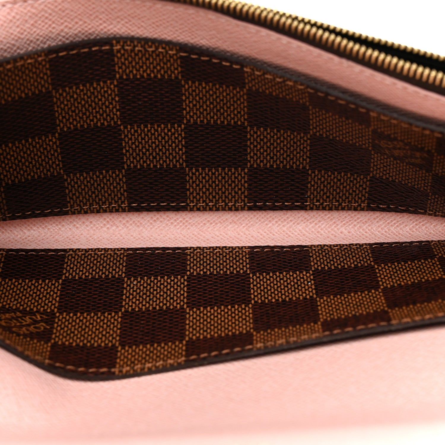 Louis Vuitton Damier Ebene Emilie Wallet Rose Ballerine 6 of 9