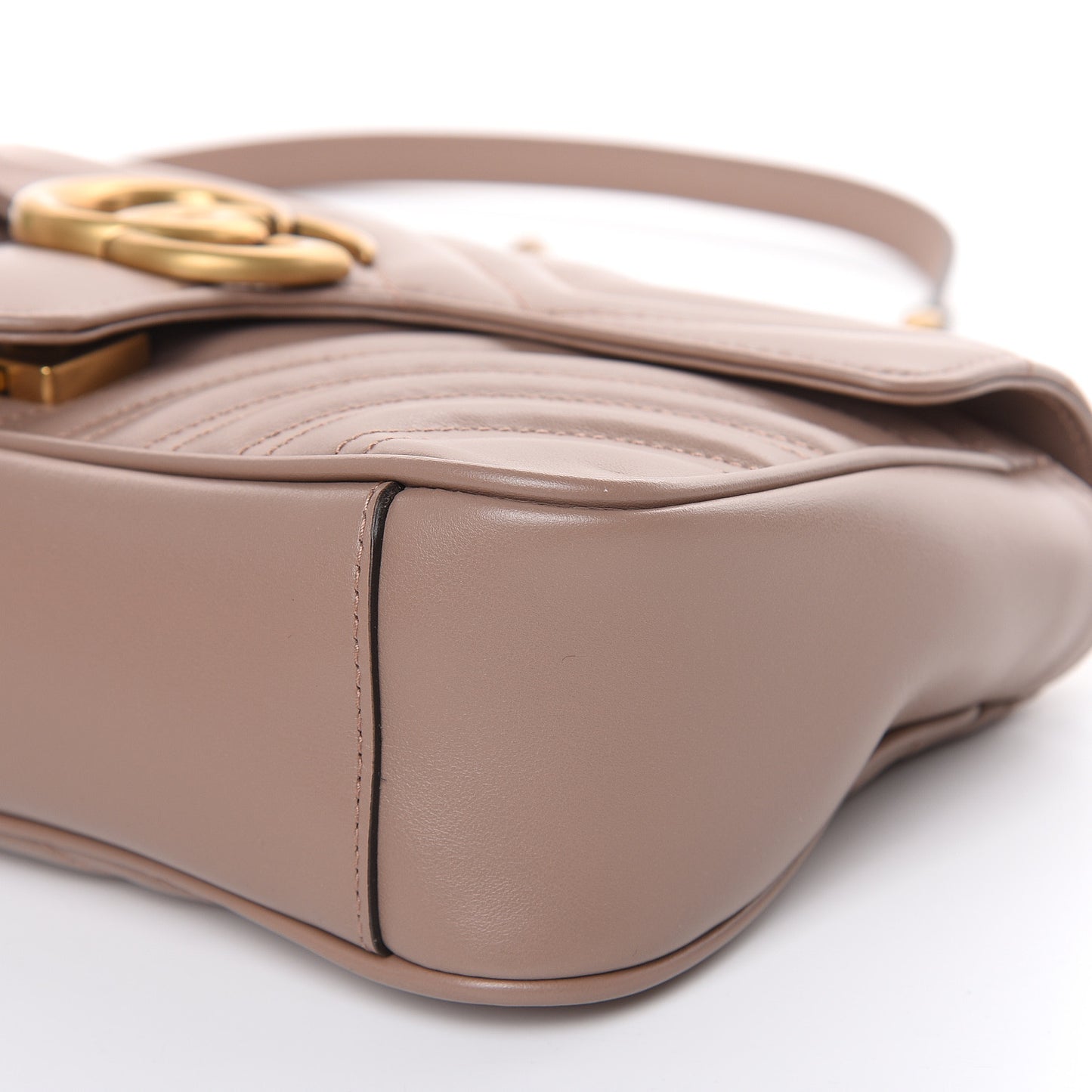 Calfskin Matelasse Small GG Marmont Shoulder Bag Porcelain Rose