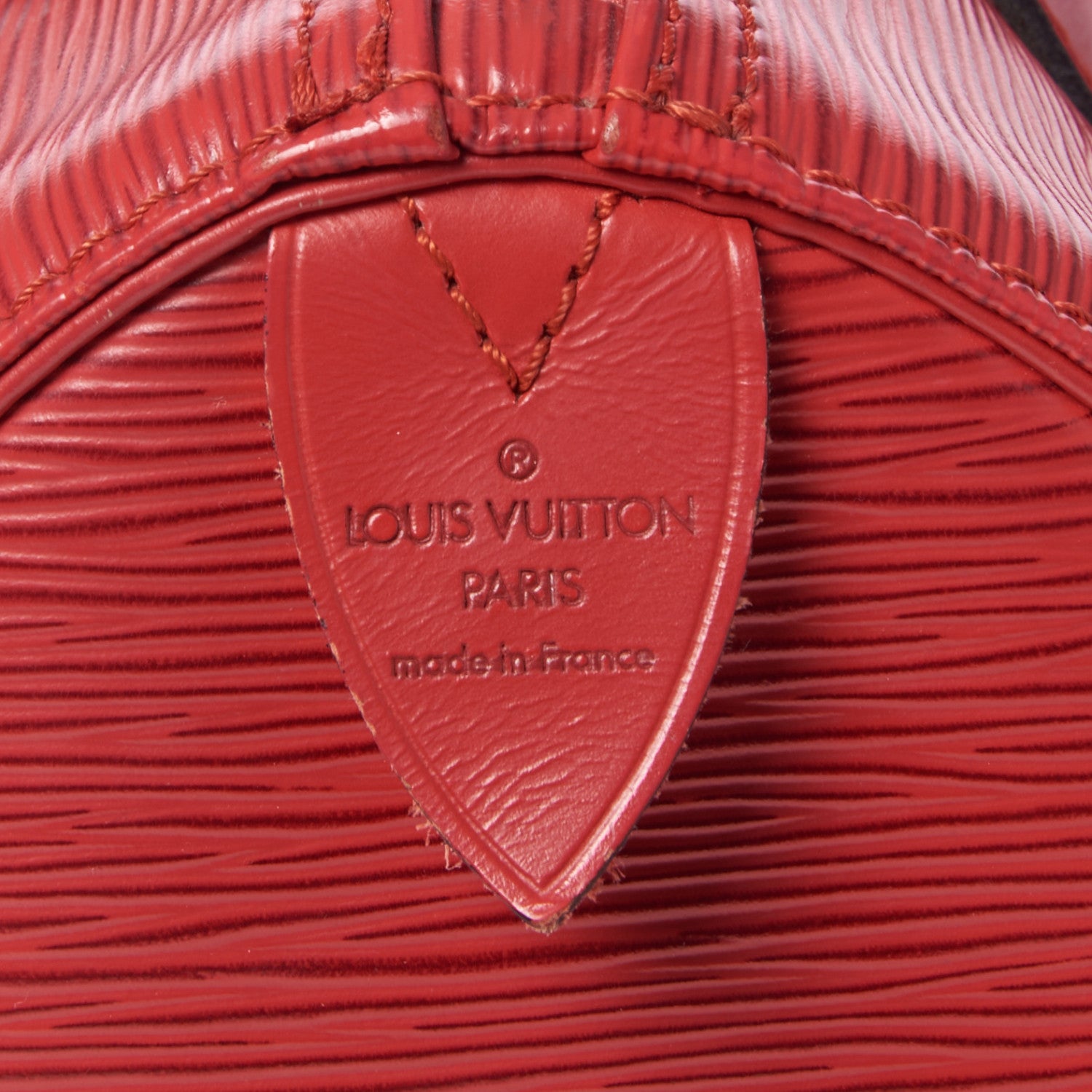 Louis Vuitton Epi Speedy 25 Castillan Red 7 of 9