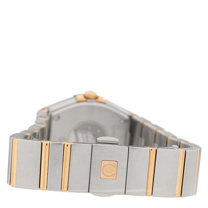 Omega Stainless Steel 18K Red Gold Diamond Bezel Mother of Pearl 24mm Constellation Quartz Watch 123.25.24.60.55.009 3 of 4