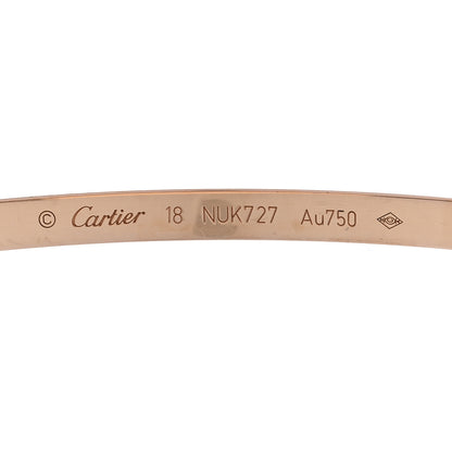 Cartier 18K Pink Gold Small LOVE Bracelet 18 7 of 9