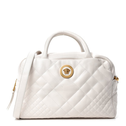 Versace Nappa Quilted Icon Bowler White 1 of 9