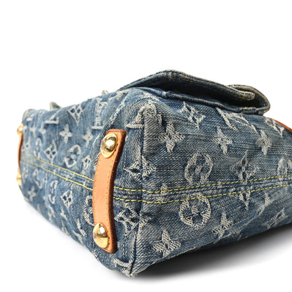 Louis Vuitton Monogram Denim Baggy PM Blue 8 of 8
