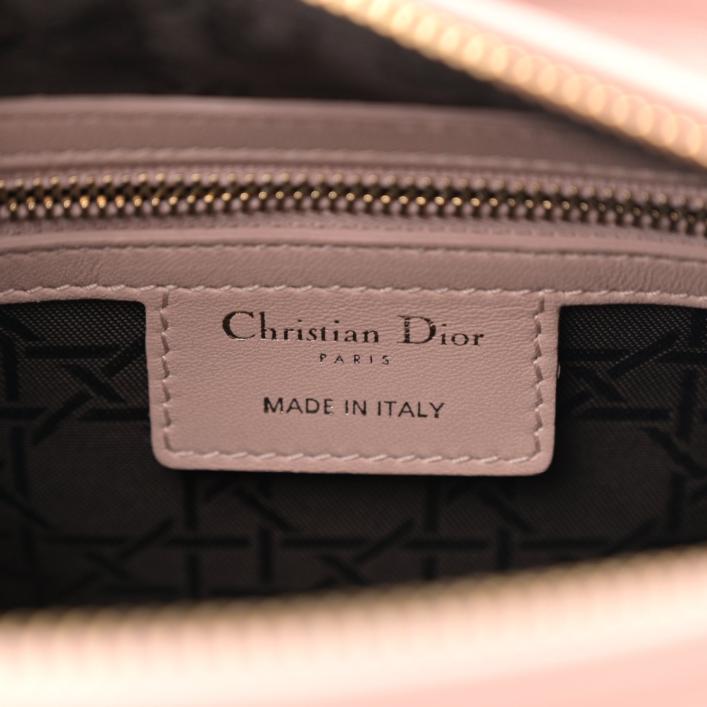 Lambskin Cannage Medium Lady Dior Clay