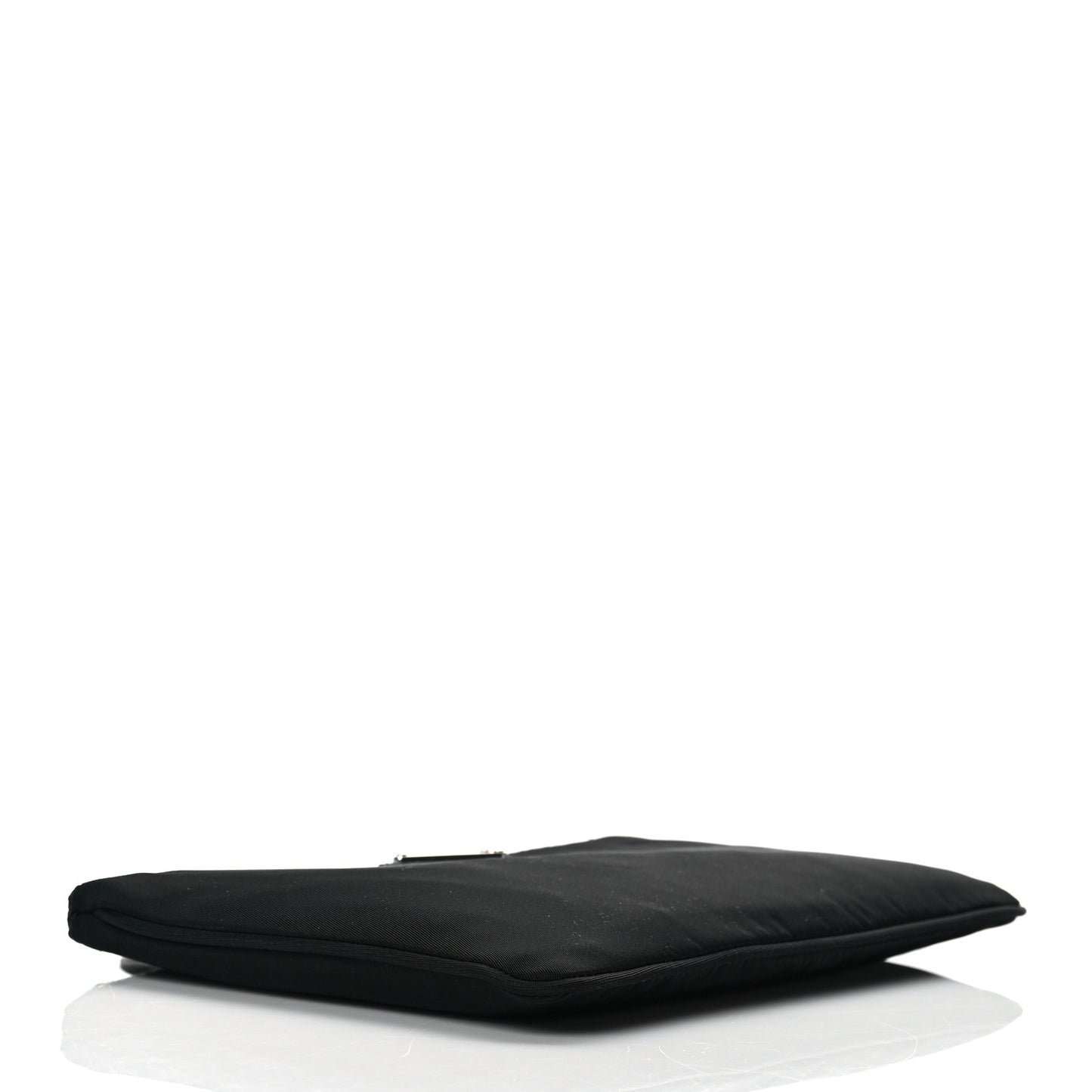 Re-Nylon Saffiano Pouch Wristlet Black