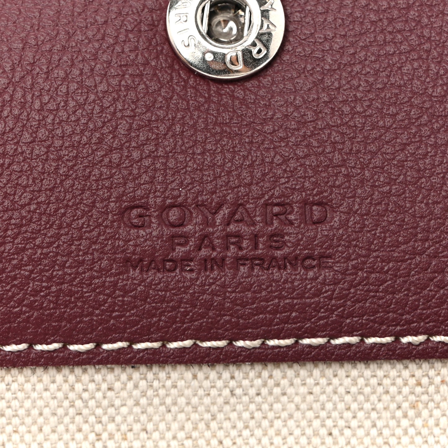 Goyardine Boheme Hobo Burgundy