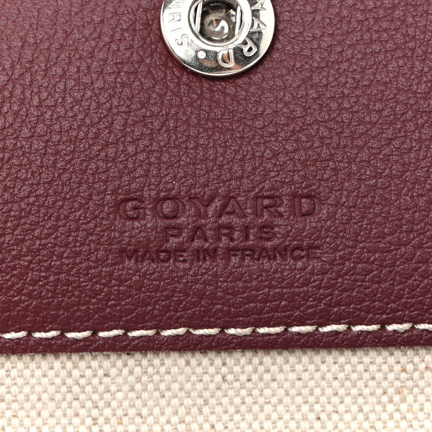 Goyard Goyardine Boheme Hobo Burgundy 7 of 11