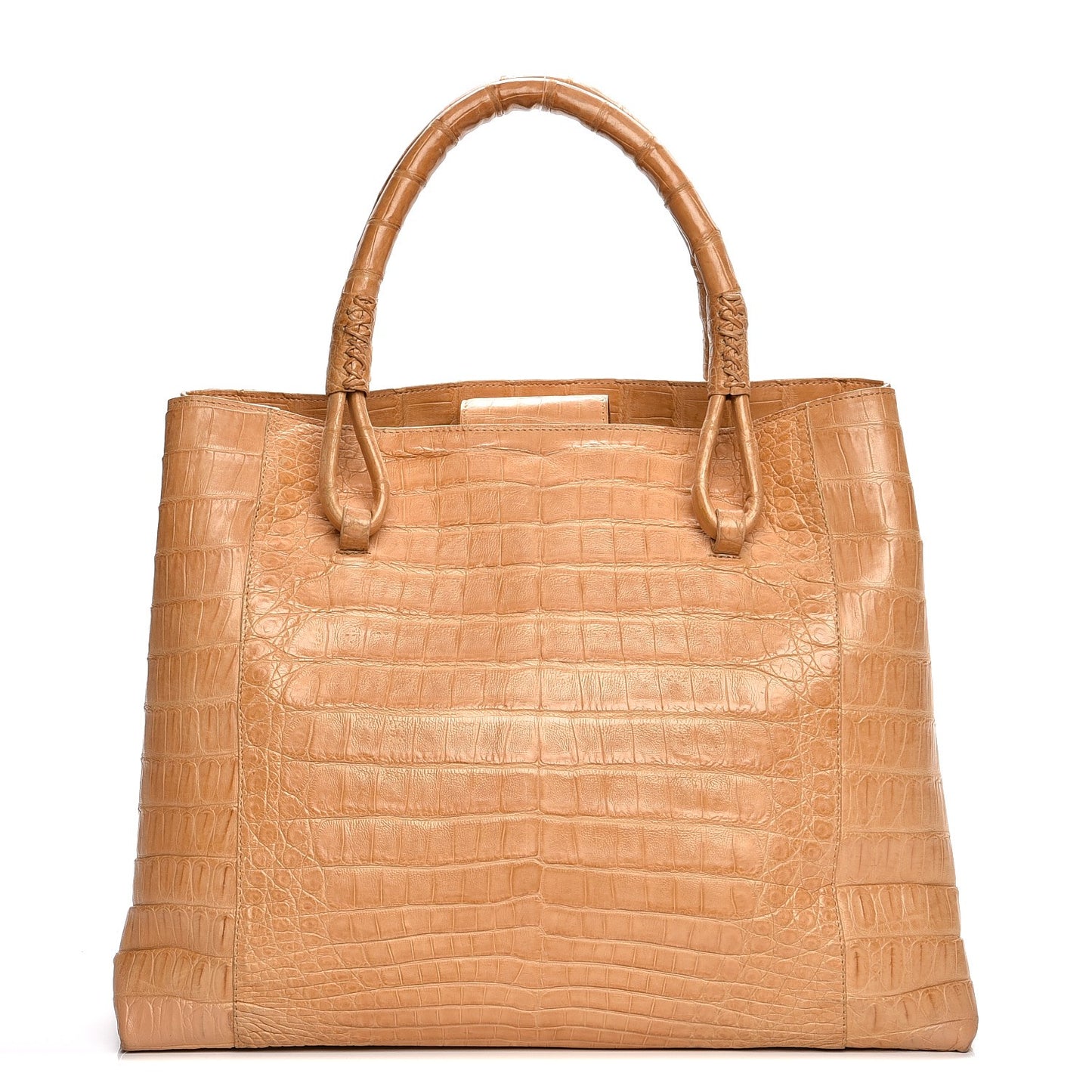 Crocodile Tote Beige