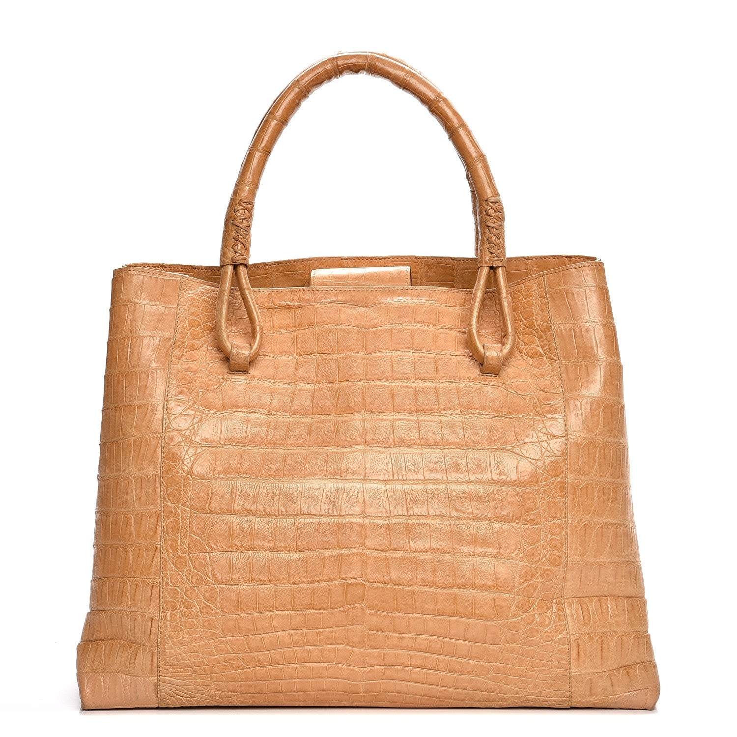 Nancy Gonzalez Crocodile Tote Beige 1 of 11