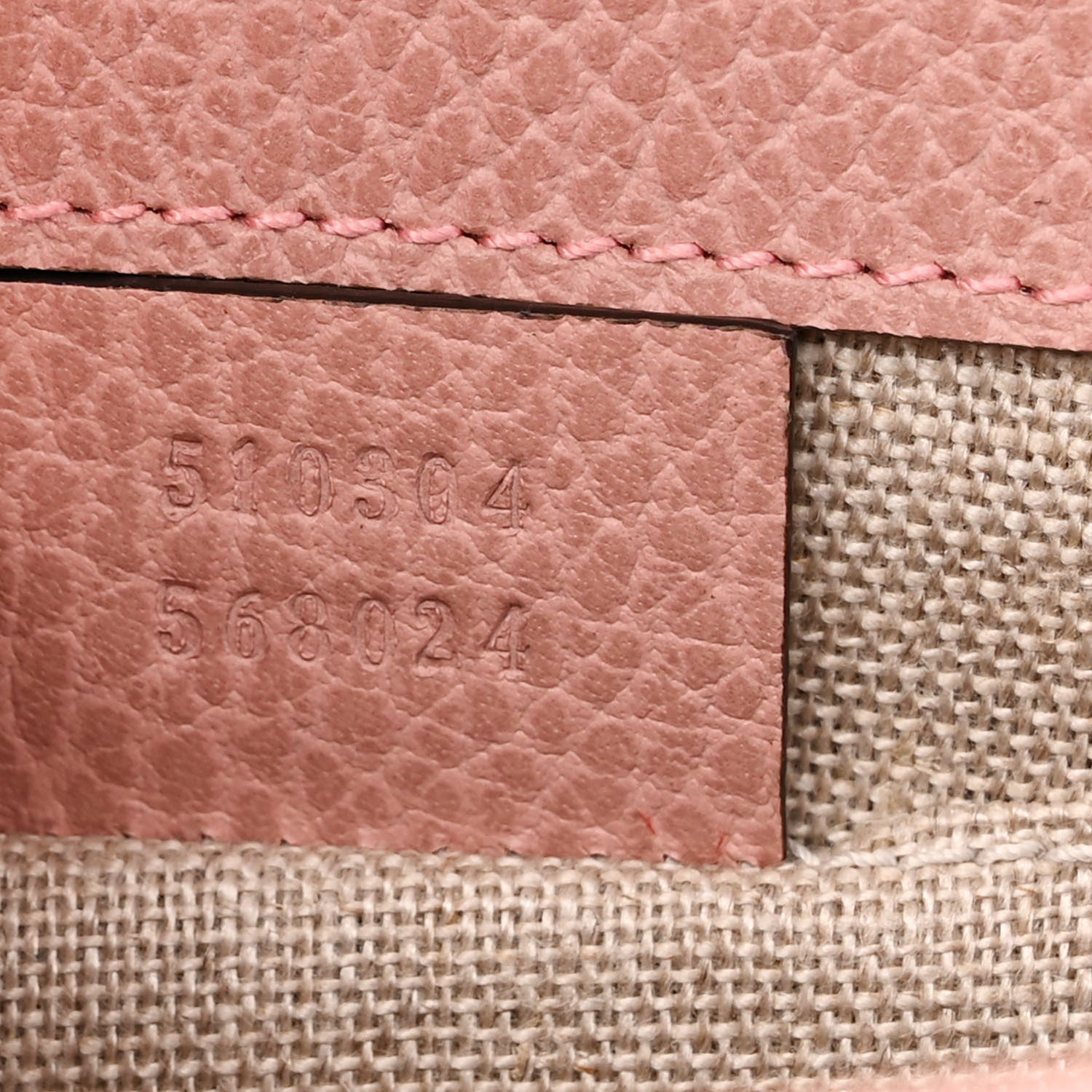 Gucci Dollar Calfskin Small Interlocking G Shoulder Bag Soft Pink 7 of 10