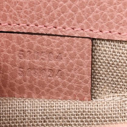 Gucci Dollar Calfskin Small Interlocking G Shoulder Bag Soft Pink 7 of 10