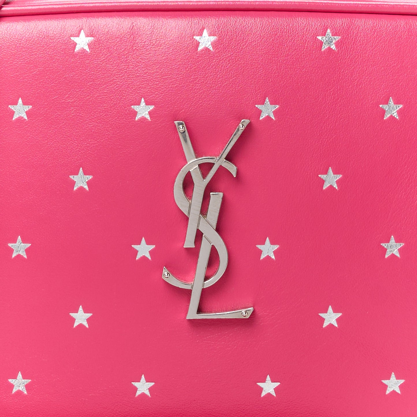 Calfskin Monogram Star Lou Camera Bag Fuchsia