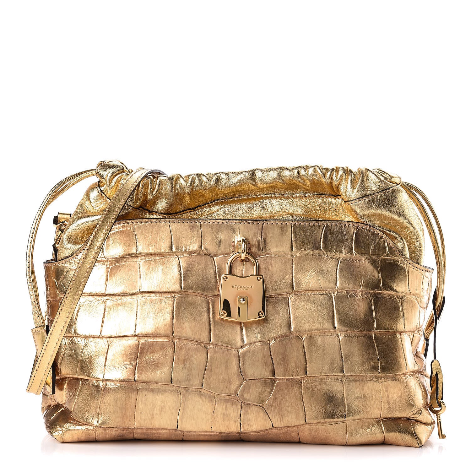 Burberry Metallic Alligator Little Crush Gold 1 of 9