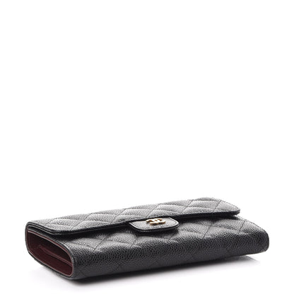 Chanel Caviar Quilted Large Flap Wallet Black 4 of 9