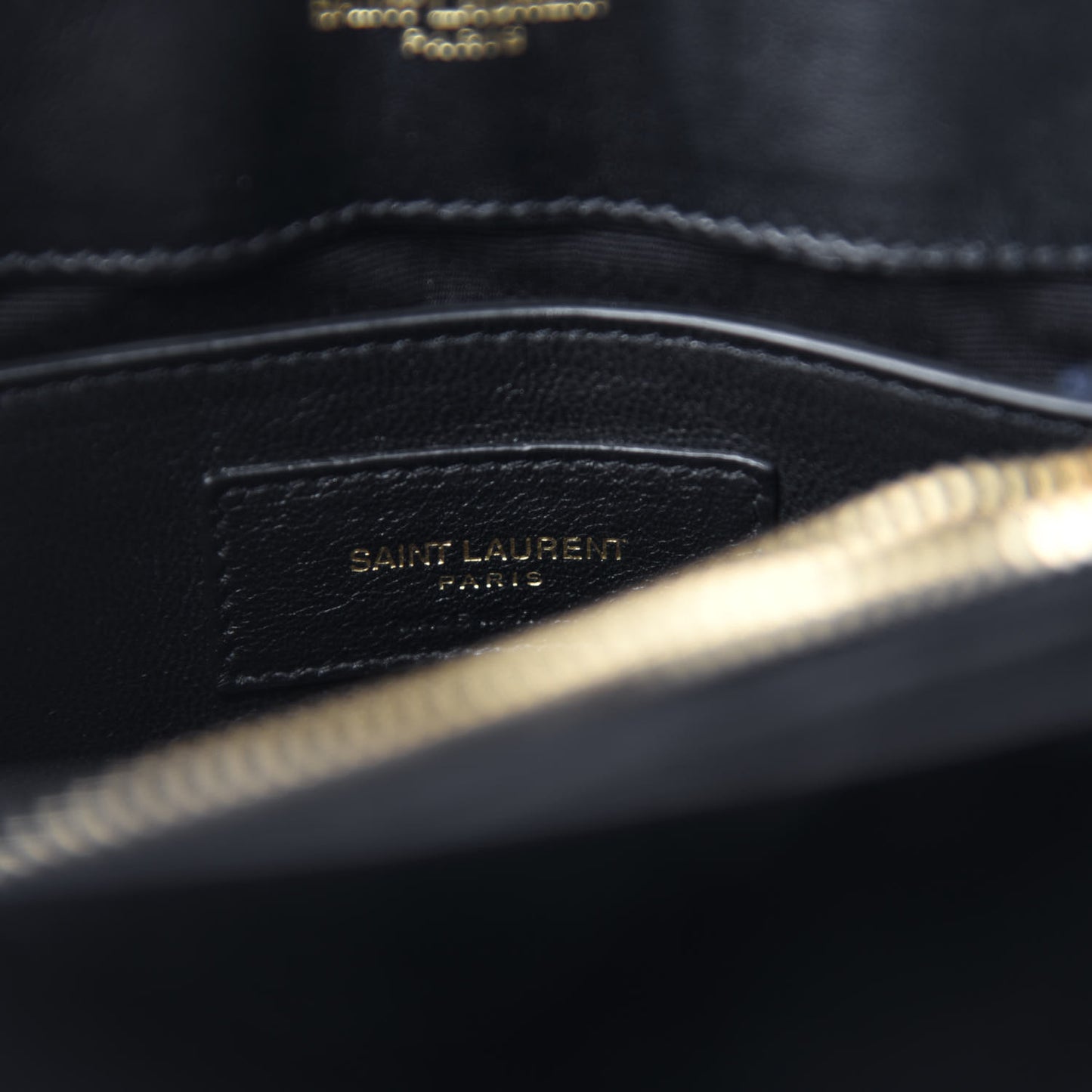 Velvet Y Quilted Monogram Small Loulou Chain Satchel Black