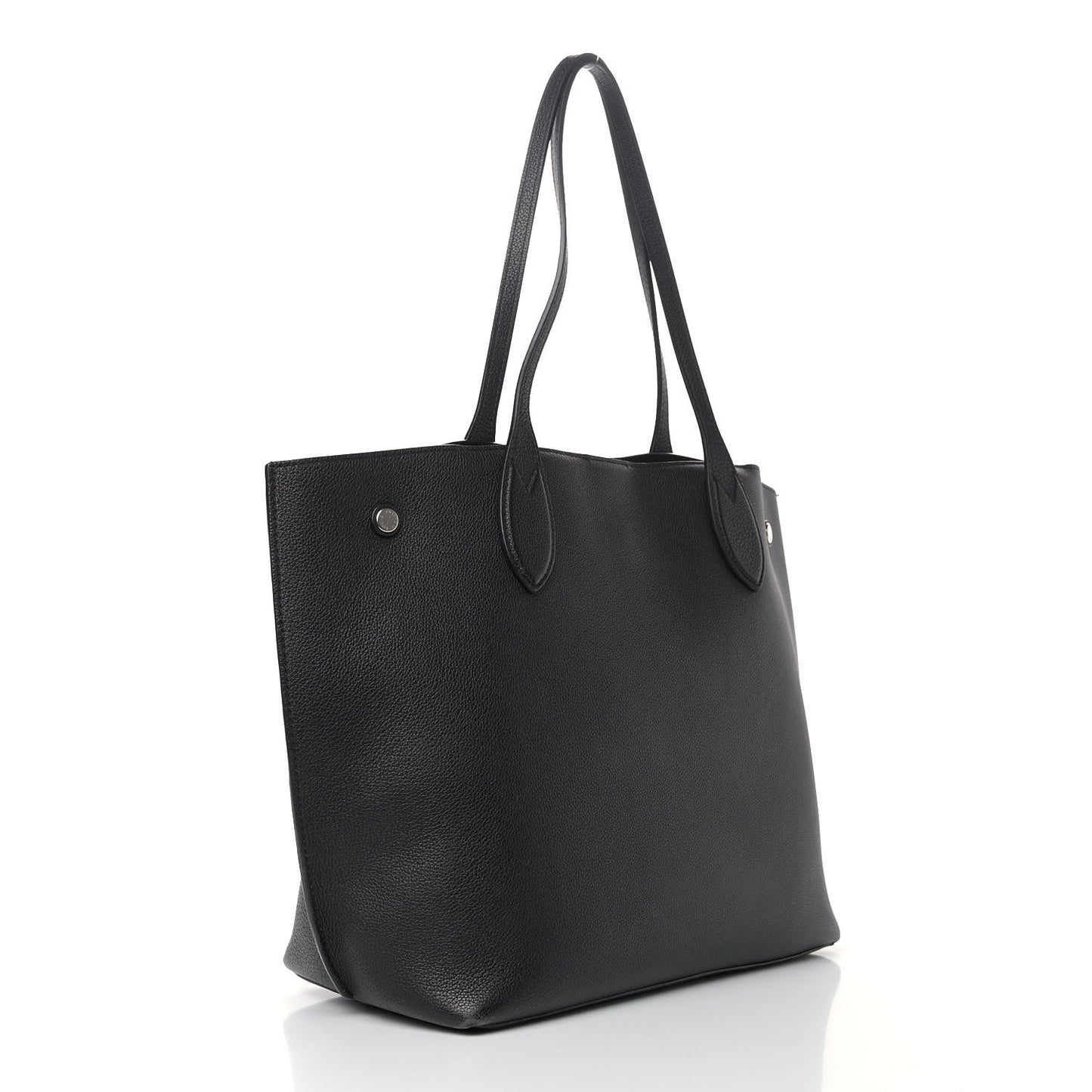 Calfskin Lockme Go Tote Black