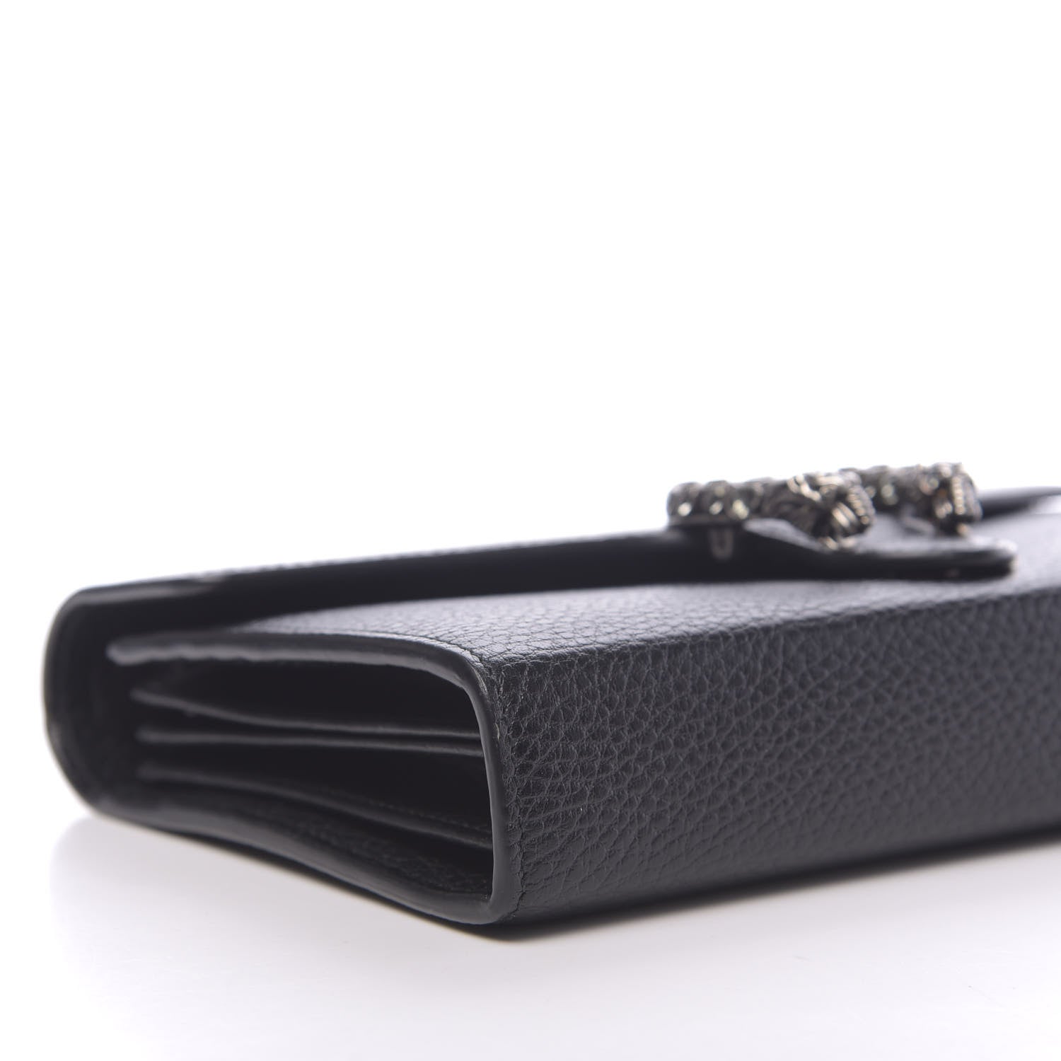 Gucci Calfskin Mini Dionysus Chain Wallet Black 8 of 11
